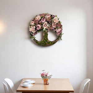 Mályva életfa kopogtató KPEF013 - otthon & életmód - dekoráció - ajtó- és ablak dekoráció - ajtódísz & kopogtató - Meska.hu