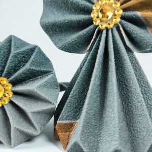 Türkiz, arany papírangyalka PANAR0090 - karácsony - karácsonyi lakásdekoráció - karácsonyfadíszek - Meska.hu