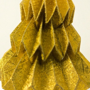 Arany fenyőfa formájú karácsonyfadísz FF145 - karácsony - karácsonyi lakásdekoráció - karácsonyfadíszek - Meska.hu