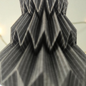 Fekete csíkos fenyőfa formájú karácsonyfadísz FF147 - karácsony - karácsonyi lakásdekoráció - karácsonyfadíszek - Meska.hu