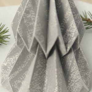 Szürke mintás fenyőfa formájú karácsonyfadísz KF015 - karácsony - karácsonyi lakásdekoráció - karácsonyfadíszek - Meska.hu