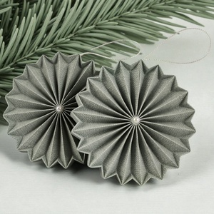 Világos mentazöld rozetta formájú 2 darabos karácsonyfadísz szett ROZ2033 - karácsony - karácsonyi lakásdekoráció - karácsonyfadíszek - Meska.hu