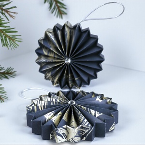 Sötétkék, ezüst rozetta formájú 2 darabos karácsonyfadísz szett ROZ2034 - karácsony - karácsonyi lakásdekoráció - karácsonyfadíszek - Meska.hu