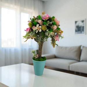 Cserepes Orchideás Életfa Asztaldísz ADEF006, Otthon & Életmód, Dekoráció, Ajtó- és ablak dekoráció, Ajtódísz & Kopogtató, Papírművészet, MESKA