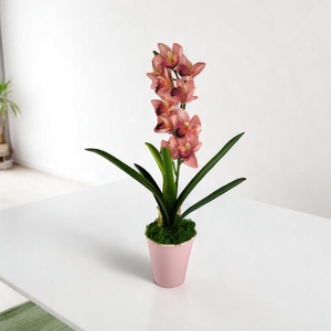 Élethű nagy méretű egyszálas élénk rózsaszín csónakorchidea ORC112PK - otthon & életmód - dekoráció - asztal és polc dekoráció - asztaldísz - Meska.hu