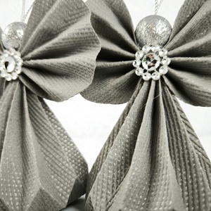 Szürke mintás papírangyalka PANEZ0085 - otthon & életmód - dekoráció - fali és függő dekoráció - függődísz - Meska.hu