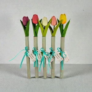 Tulipán Nőnapra � Környezetbarát Karton Alapban, Otthon & Életmód, Virágdekoráció, Virágok, Szálas virág, Virágkötés, MESKA