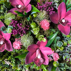 Életfa kopogtató � Csónakorchideás, burgundi vörös árnyalatban KPEF018 - otthon & életmód - dekoráció - ajtó- és ablak dekoráció - ajtódísz & kopogtató - Meska.hu