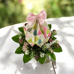 Origami Tojásos Húsvéti Asztaldísz HUA105 - otthon & életmód - dekoráció - asztal és polc dekoráció - asztaldísz - Meska.hu
