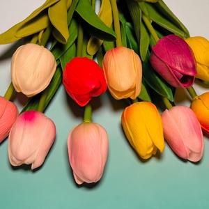 Kétszálas Tulipán Pedagógusnapra � Környezetbarát Karton Alapban - otthon & életmód - virágdekoráció - virágdíszek - asztali virágdísz - Meska.hu