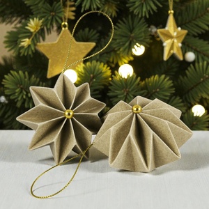 Beige arany csillag szett 9CS02001 - Meska.hu