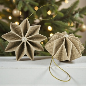 Csillogós beige csillag szett 9CS02008 - Meska.hu