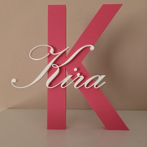 Betű névtábla baba -és gyerekszobába, esküvőre, Baba - mama, Babaszoba dekoráció, Baba névtábla, Mindenmás, MESKA