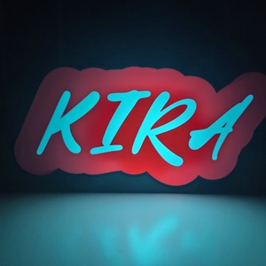 LED-es egyedi neves éjszakai fény talppal - otthon & életmód - lámpa - hangulatlámpa - Meska.hu