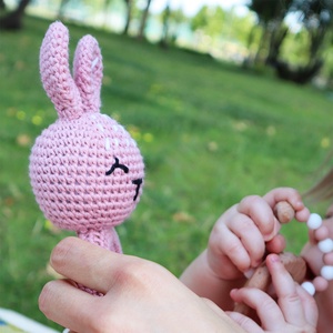 Pink Bunny Selection Box - Baba ajándékdoboz / Babaváró ajándék / Babalátogató ajándék - játék & sport - babalátogató ajándékcsomag - Meska.hu