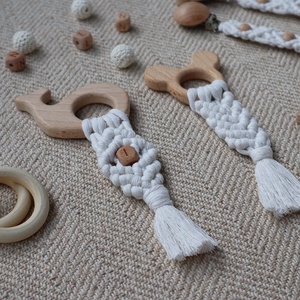 Natural Makramé Mini Box - Baba ajándékdoboz / Babaváró ajándék / Babalátogató ajándék - játék & sport - babalátogató ajándékcsomag - Meska.hu