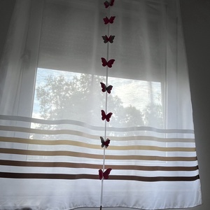 Kézzel készült pillangós függönydísz  egyedi lakásdekoráció, DIY (Csináld magad), Egységcsomag, Mindenmás, MESKA