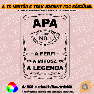 Apa A férfi A mítosz A legenda - 3D LED LÁMPA APÁKNAK - otthon & életmód - lámpa - hangulatlámpa - Meska.hu