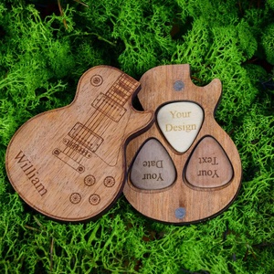 Les Paul Gitár Formájú Pengető Tartó  2 - Meska.hu