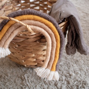 Szivárvány dísz föld színekben, Gyerekszoba dísz - otthon & életmód - babaszoba, gyerekszoba - babaszoba dekoráció - Meska.hu