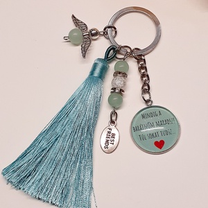 Legjobb barátnő üveglencsés kulcstartó - táska & tok - kulcstartó & táskadísz - kulcstartó - Meska.hu