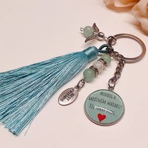 Legjobb barátnő üveglencsés kulcstartó - táska & tok - kulcstartó & táskadísz - kulcstartó - Meska.hu