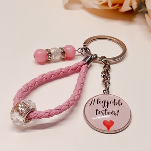 Legjobb testvér üveglencsés kulcstartó - táska & tok - kulcstartó & táskadísz - kulcstartó - Meska.hu