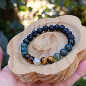 Erő, fókusz, bőség ásvány karkötő - ékszer - karkötő - gyöngyös karkötő - Meska.hu