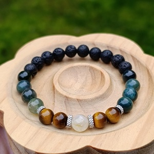 Erő, fókusz, bőség ásvány karkötő, Ékszer, Karkötő, Gyöngyös karkötő, Ékszerkészítés, MESKA