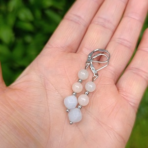  Fülbevaló akvamarinnal és berillel, Ékszer, Fülbevaló, Lógó fülbevaló, Ékszerkészítés, MESKA