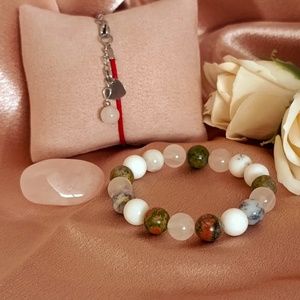 Szívem egyensúlya szett - két karkötő, egy marokkő - Meska.hu