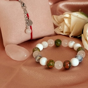 Szívem egyensúlya szett - két karkötő, egy marokkő - ékszer - ékszerszett - Meska.hu