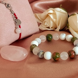 Szívem egyensúlya szett - két karkötő, egy marokkő - ékszer - ékszerszett - Meska.hu