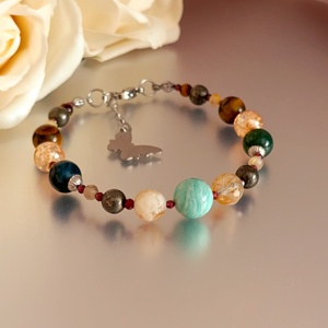 Energetizált drágaköves karkötő: az erő, bőség és siker programja , Ékszer, Karkötő, Ásványkarkötő, Ékszerkészítés, MESKA