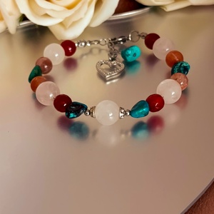 Energetizált női harmónia karkötő a szív gyógyításáért és önbizalomért , Ékszer, Karkötő, Ásványkarkötő, Ékszerkészítés, MESKA