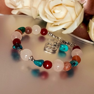 Energetizált női harmónia karkötő a szív gyógyításáért és önbizalomért  - ékszer - karkötő - ásványkarkötő - Meska.hu