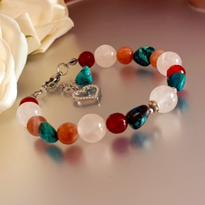 Energetizált női harmónia karkötő a szív gyógyításáért és önbizalomért  - ékszer - karkötő - ásványkarkötő - Meska.hu