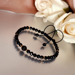 Védelmező fekete turmalin ásványkarkötő, Ékszer, Karkötő, Ásványkarkötő, Ékszerkészítés, MESKA