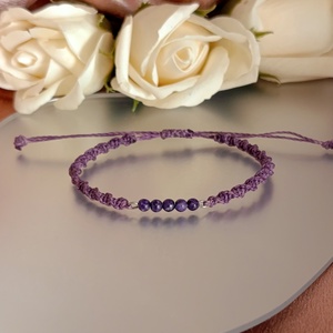 Átalakulás csaroit csomózott, állítható karkötő - ékszer - karkötő - fonott karkötő - Meska.hu