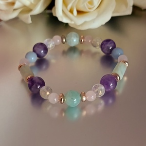 Felsőbb tudatosság - angyali kapcsolódást segítő ásványkarkötő - Meska.hu