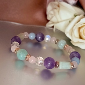 Felsőbb tudatosság - angyali kapcsolódást segítő ásványkarkötő - ékszer - karkötő - ásványkarkötő - Meska.hu