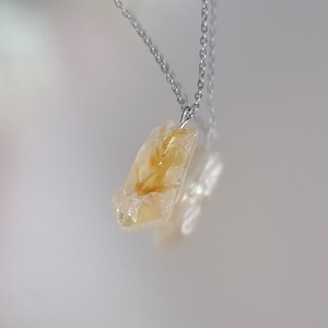 Nyers citrin nyaklánc, Ékszer, Nyaklánc, Medálos nyaklánc, Ékszerkészítés, MESKA