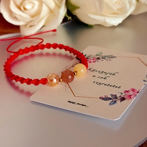 Szívmelegítő, jókedvet hozó karkötő – pedagógusoknak, dadusnak, Ékszer, Karkötő, Fonott karkötő, Csomózás, Ékszerkészítés, Ez a karkötő egy igazán kedves, támogató darab mindazoknak, akik nap mint nap másokról gondoskodnak..., MESKA