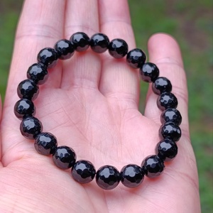 Védelmező fekete obszidián ásványkarkötő - ékszer - karkötő - ásványkarkötő - Meska.hu