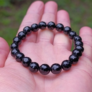 Védelmező fekete obszidián ásványkarkötő, Ékszer, Karkötő, Ásványkarkötő, Ékszerkészítés, MESKA