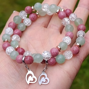 Anya�lánya ásványkarkötő szett � szeretet, kapcsolat és harmónia  - Meska.hu