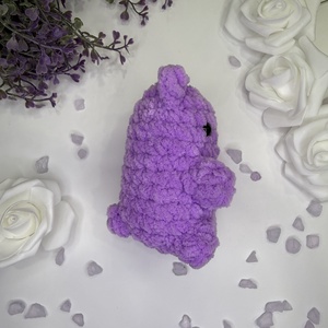 Plüssmaci - horgolt amigurumi plüssjáték gyerekeknek lila színben - játék & sport - plüssállat & játékfigura - maci - Meska.hu