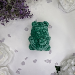 Plüssmaci - zöld amigurumi horgolt plüssjáték - játék & sport - plüssállat & játékfigura - maci - Meska.hu