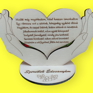 Anyák napi szív - otthon & életmód - dekoráció - asztal és polc dekoráció - asztaldísz - Meska.hu