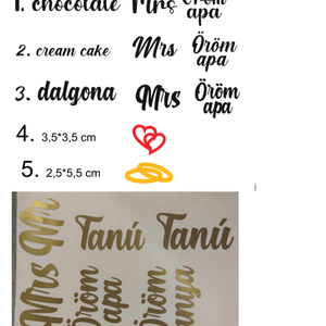 5 db-os ragasztható névmatrica, formamatrica személyes  ajándék, névnapi ajándék - otthon & életmód - papír, írószer - matrica, matrica csomag - Meska.hu